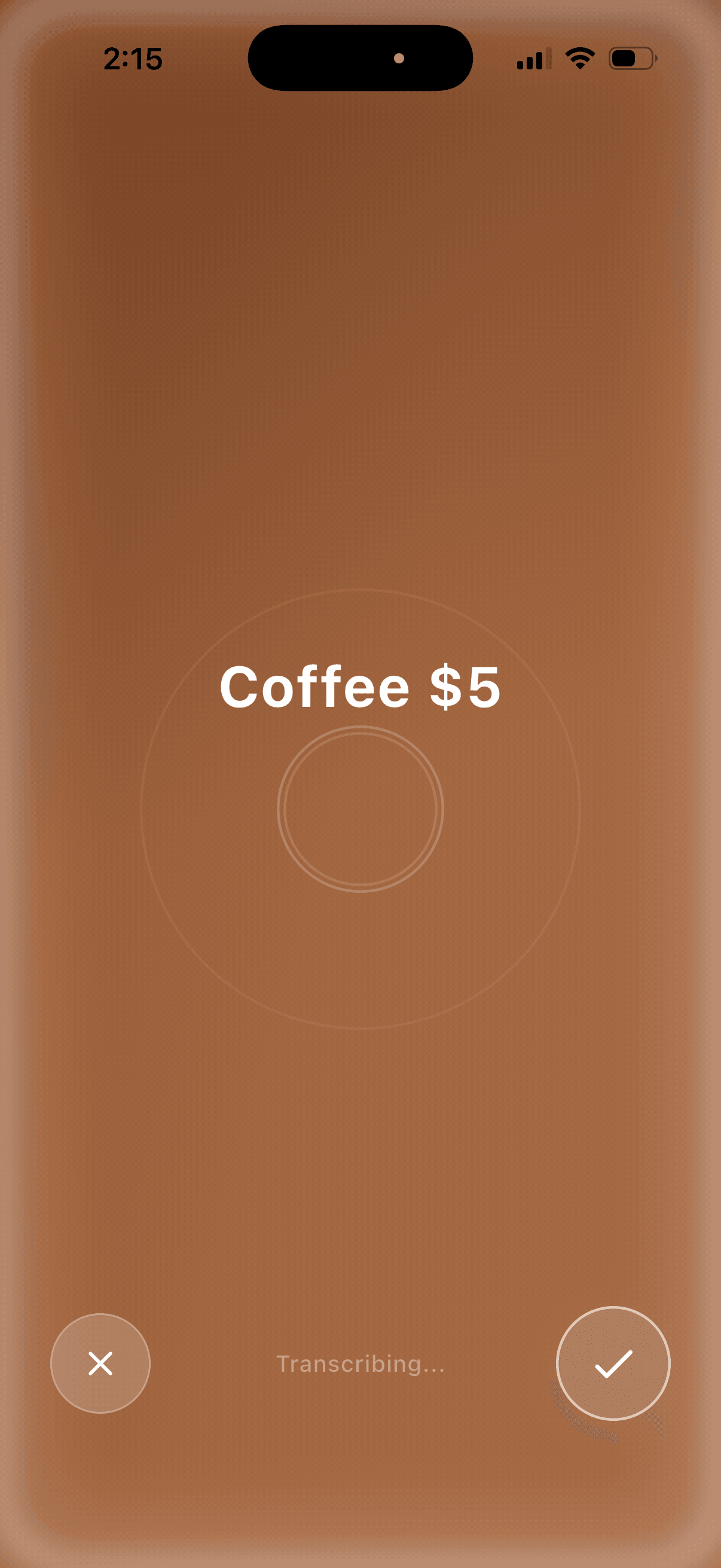 PenniAI voice dictation screen